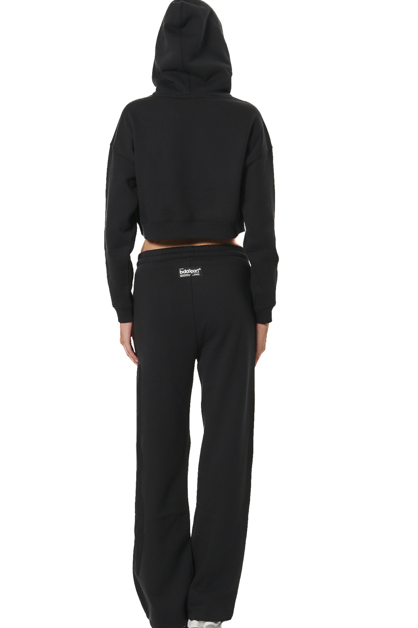ΓΥΝΑΙΚΕΙΟ CROPPED ΦΟΥΤΕΡ ΜΕ ΚΟΥΚΟΥΛΑ Body Action 061524-01-BLACK