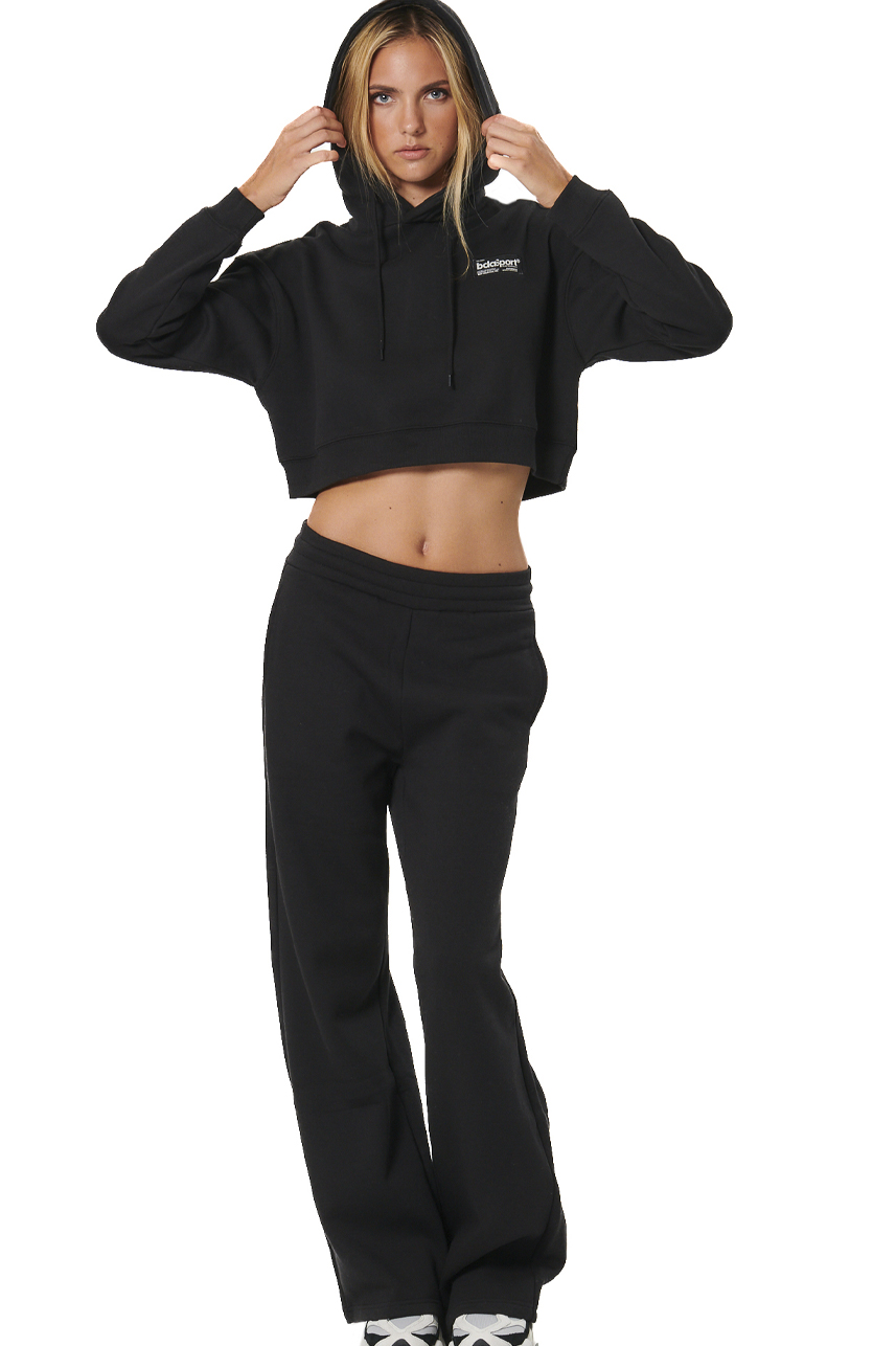 ΓΥΝΑΙΚΕΙΟ CROPPED ΦΟΥΤΕΡ ΜΕ ΚΟΥΚΟΥΛΑ Body Action 061524-01-BLACK