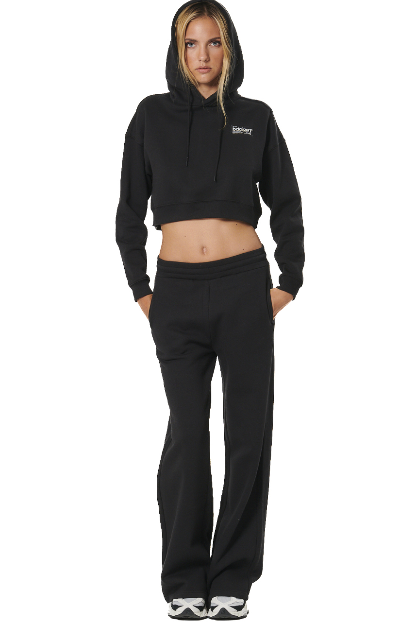 ΓΥΝΑΙΚΕΙΟ CROPPED ΦΟΥΤΕΡ ΜΕ ΚΟΥΚΟΥΛΑ Body Action 061524-01-BLACK