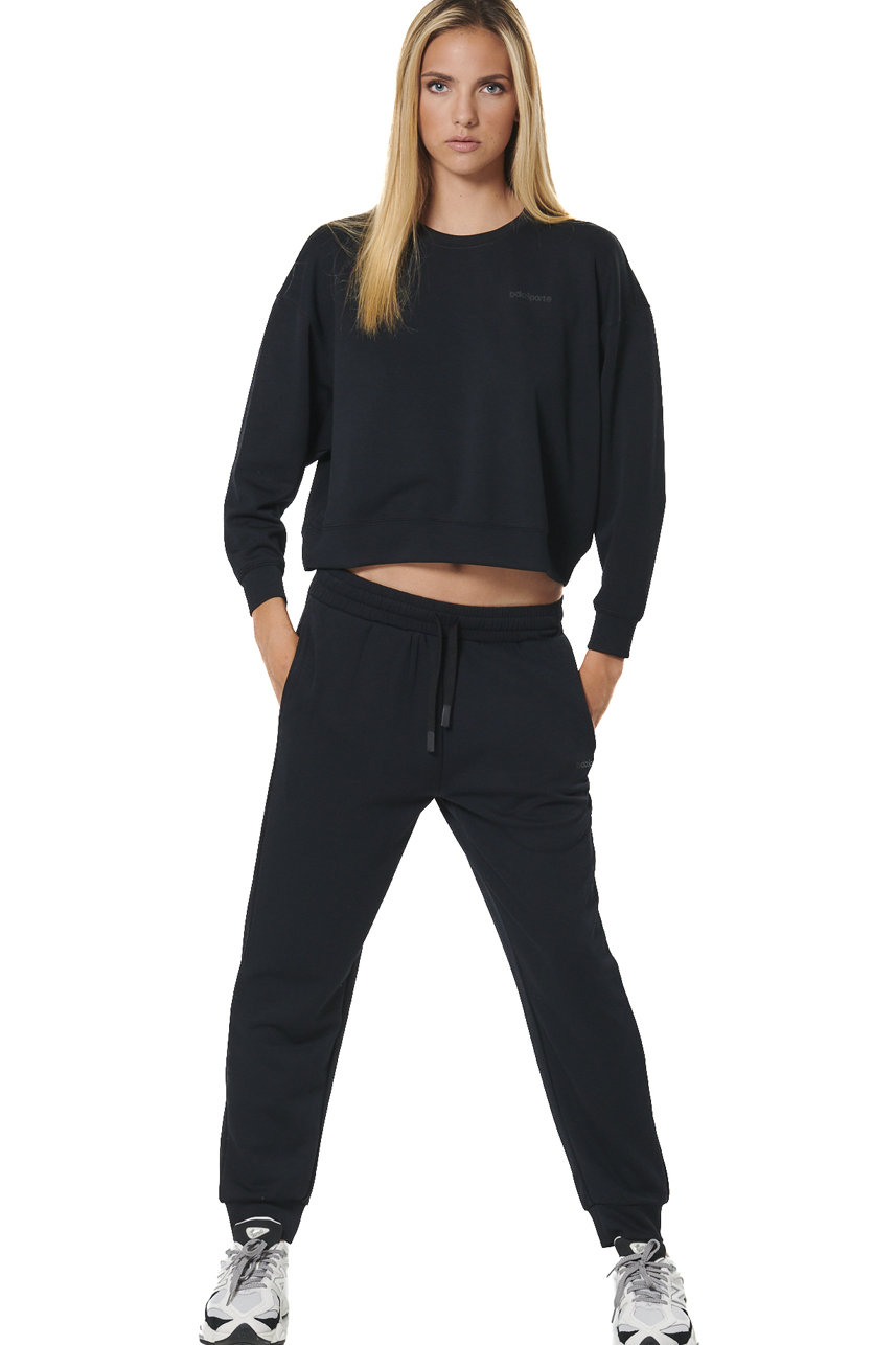 ΓΥΝΑΙΚΕΙΟ CROPPED ΦΟΥΤΕΡ Body Action 061527-01-BLACK
