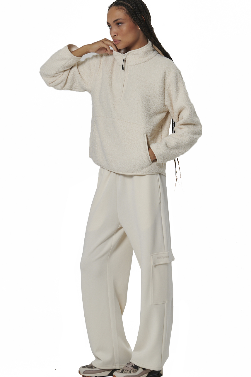ΓΥΝΑΙΚΕΙΟ OVERSIZED ΦΟΥΤΕΡ  Body Action 061529-01-PRISTINE ECRU
