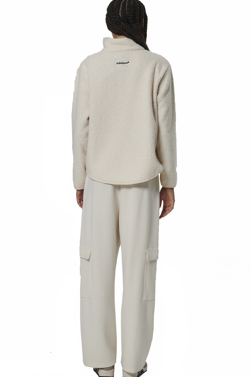 ΓΥΝΑΙΚΕΙΟ OVERSIZED ΦΟΥΤΕΡ  Body Action 061529-01-PRISTINE ECRU