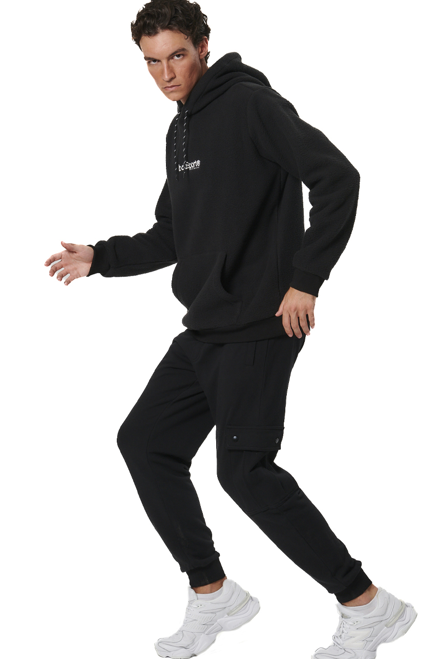 ΑΝΔΡΙΚΟ SHERPA ΦΟΥΤΕΡ ΜΕ ΚΟΥΚΟΥΛΑ Body Action 063516-01-BLACK