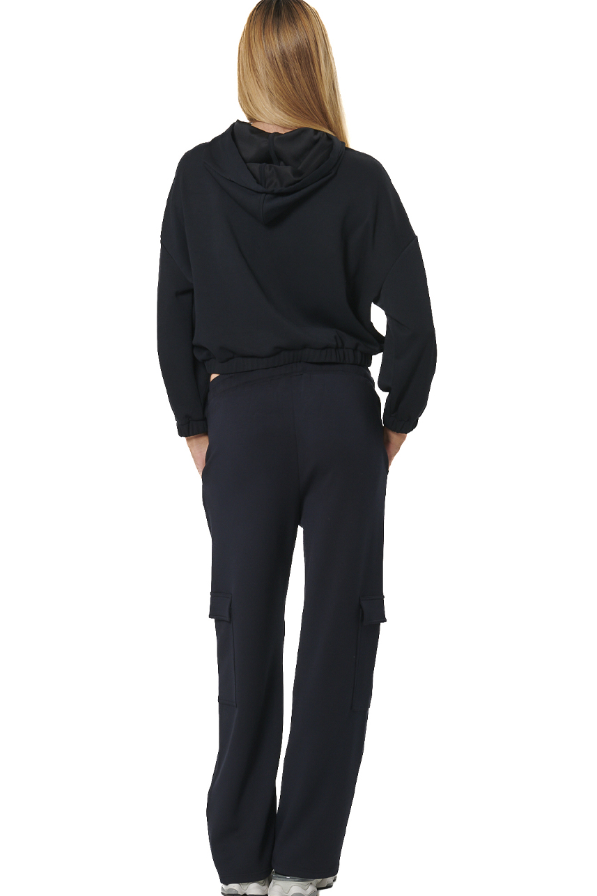 ΓΥΝΑΙΚΕΙΑ CROPPED ZΑΚΕΤΑ ΜΕ ΚΟΥΚΟΥΛΑ Body Action 071528-01-BLACK