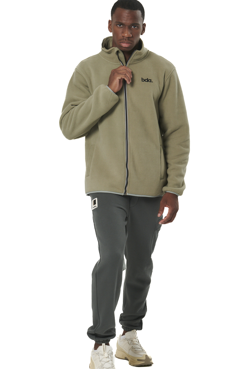 ΑΝΔΡΙΚΗ BOUCLE-FLEECE ΖΑΚΕΤΑ Body Action 073522-01-FOG GREEN