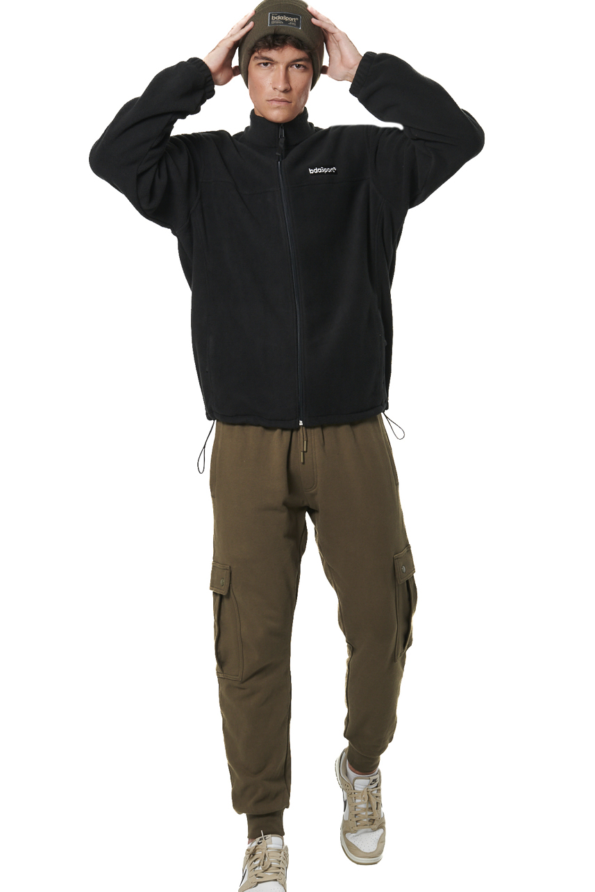ΑΝΔΡΙΚΗ POLAR FLEECE ΖΑΚΕΤΑ Body Action 073527-01-BLACK