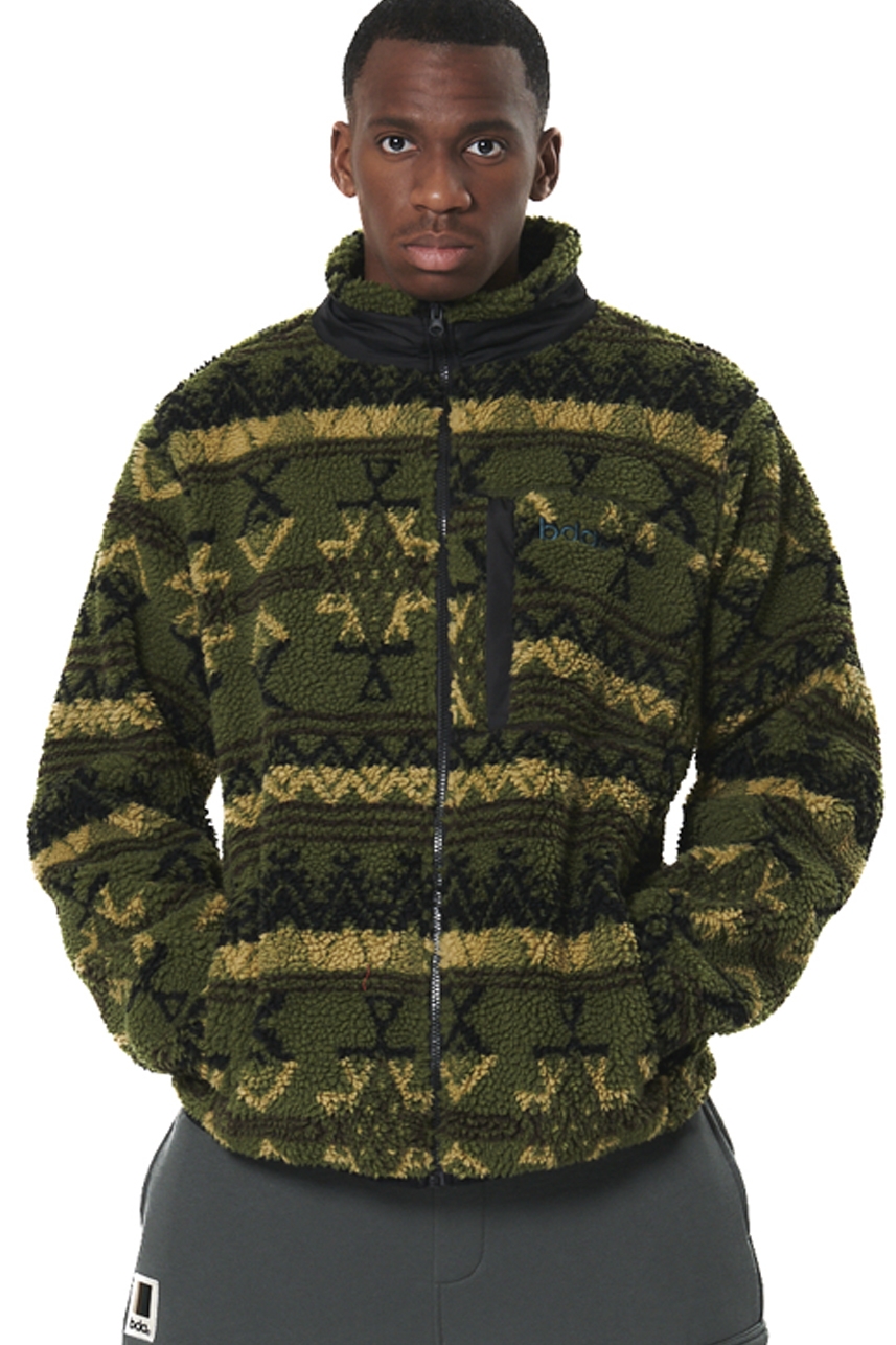 ΑΝΔΡΙΚΗ SHERPA ΖΑΚΕΤΑ  Body Action 073529-01-GREEN BLACK WINTER PASS