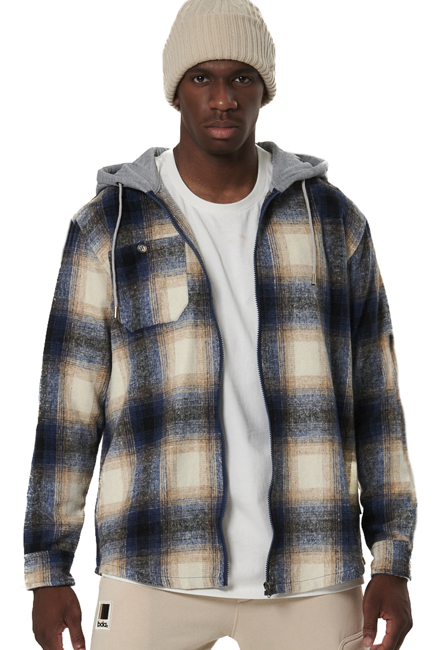 ΑΝΔΡΙΚΟ FLEECE ΠΟΥΚΑΜΙΣΟ ΚΑΡΟ  Body Action 073532-01-ECRU NAVY
