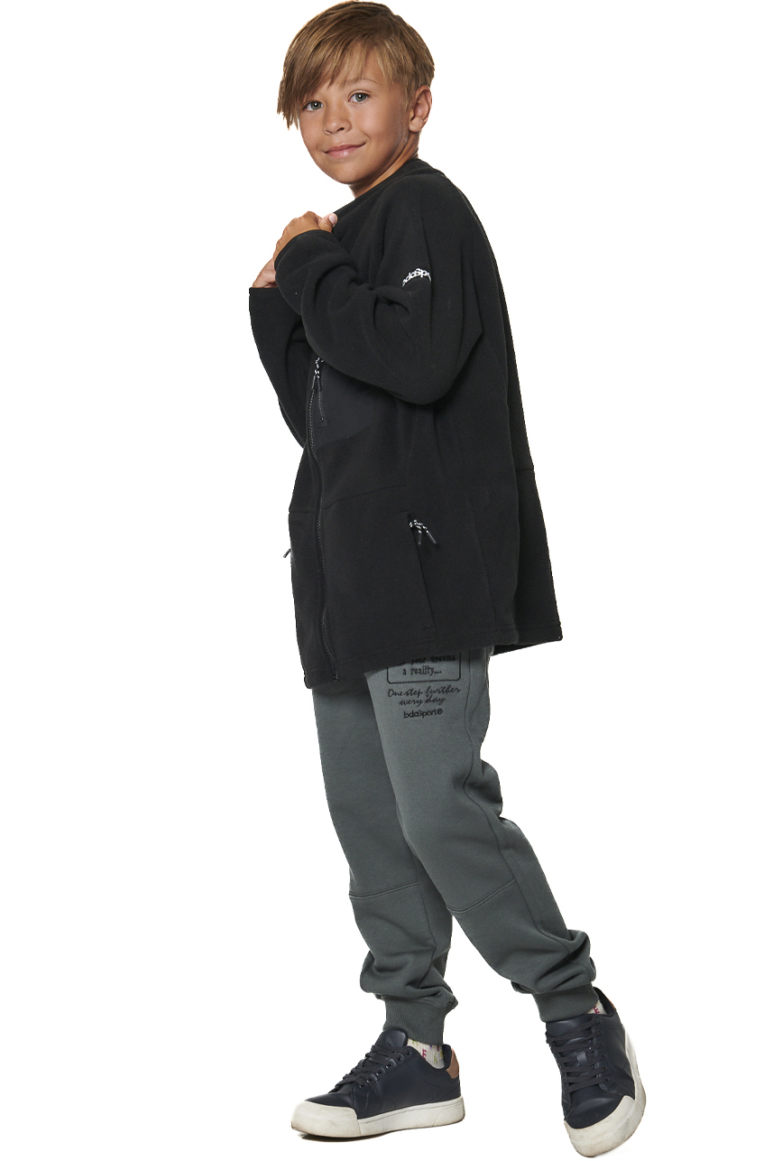 ΠΑΙΔΙΚΗ POLAR FLEECE ΖΑΚΕΤΑ ΓΙΑ ΑΓΟΡΙΑ Body Action 074505-01-BLACK
