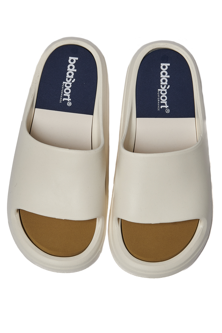 UNISEX SUMMER SLIDES Body Action 093610-01-ECRU WHITE