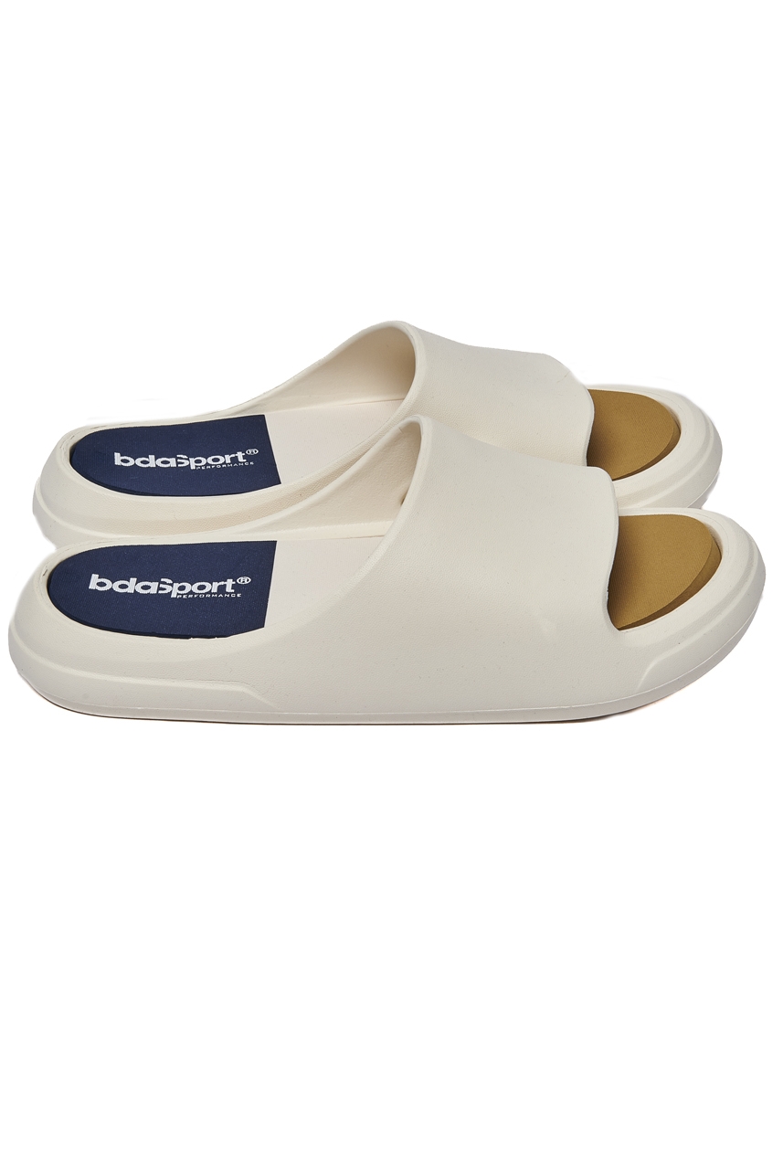 UNISEX SUMMER SLIDES Body Action 093610-01-ECRU WHITE