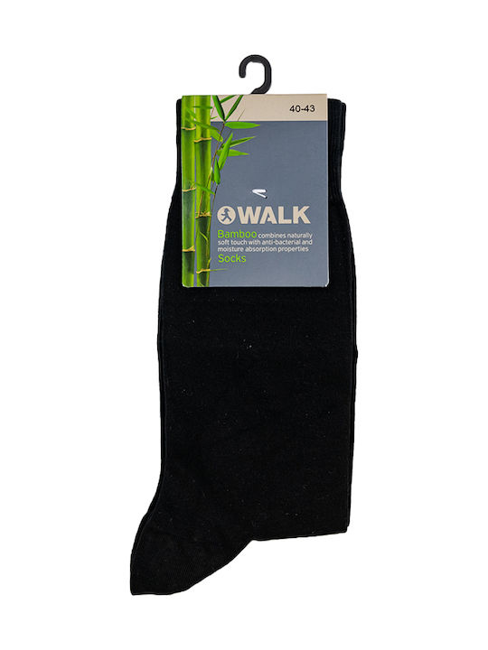 Ανδρική Κάλτσα bamboo WALK W304 μαύρη