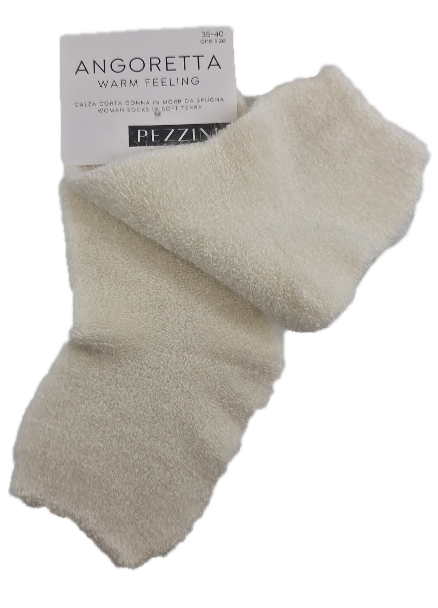 Γυναικεία  Κάλτσα Σοσόνι Απαλή Ακρυλική One Size 35-40 ANGORETTA PEZZINI DCZ-605 ΕΚΡΟΥ