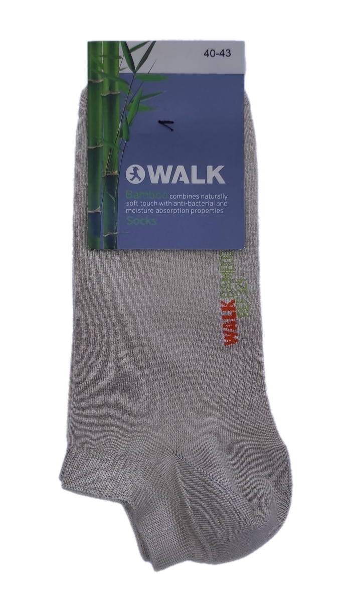 Ανδρική Κάλτσα Κοφτή bamboo WALK SOCKS W324-19 ΜΠΕΖ