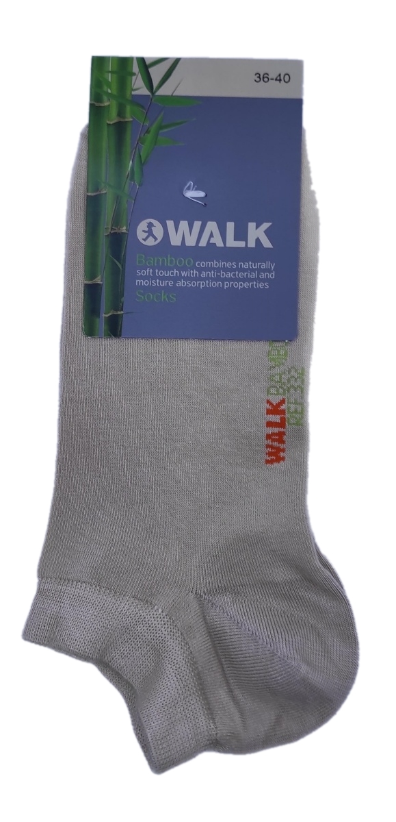 Γυναικεία Κάλτσα Κοφτή bamboo 36-40 ONE SIZE WALK SOCKS W332-19 ΜΠΕΖ