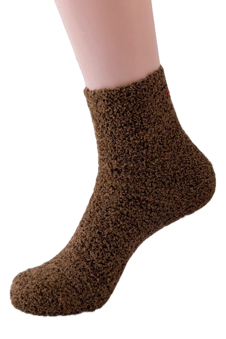 Ανδρική Κάλτσα Ύπνου Fleece Ισοθερμική One Size 42-47 IDER 2165-060 ΚΑΦΕ