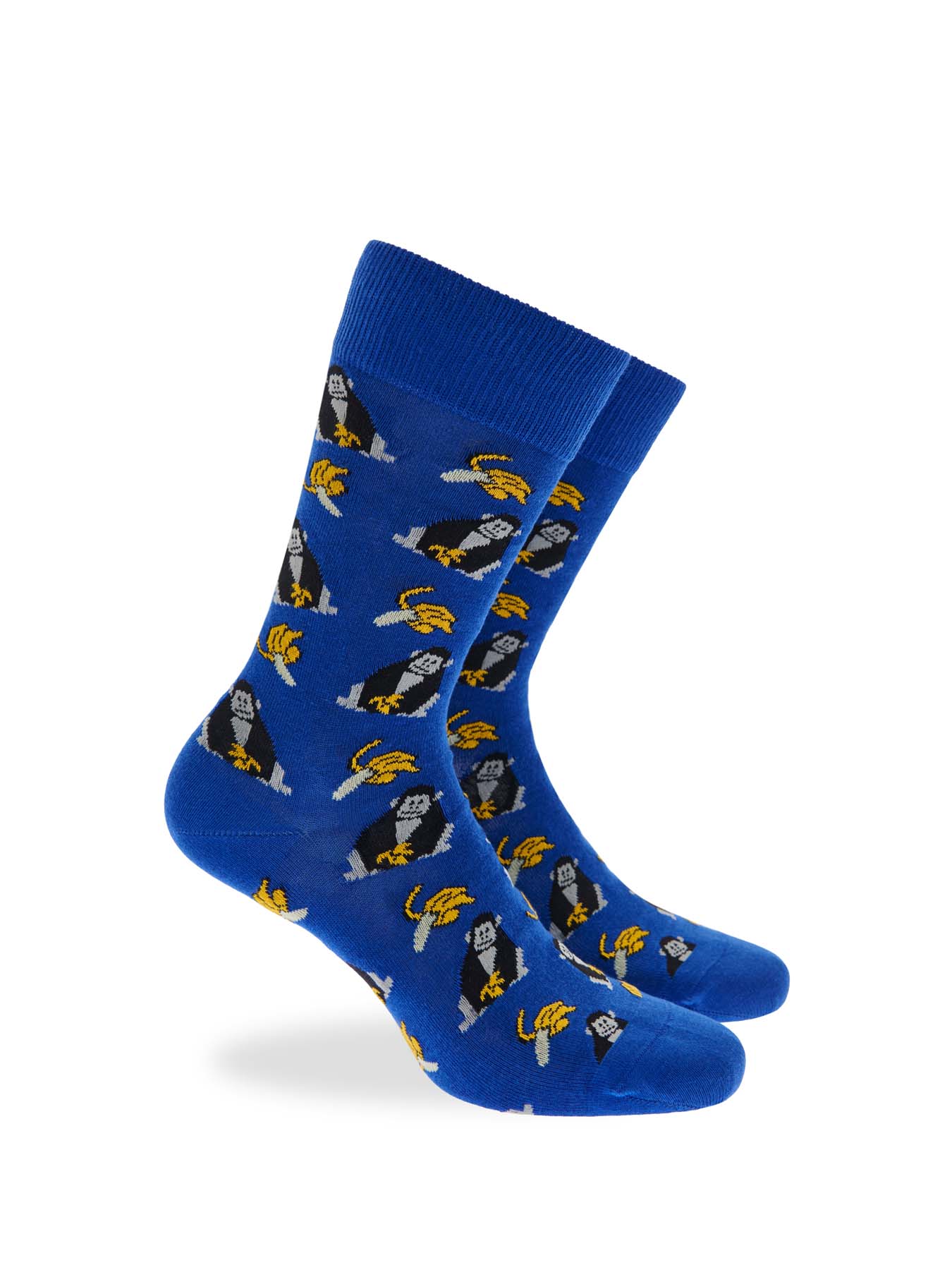 Ανδρική Κάλτσα Βαμβακερή με Σχέδιο WALK W1064-30-47 BLEU ROYAL