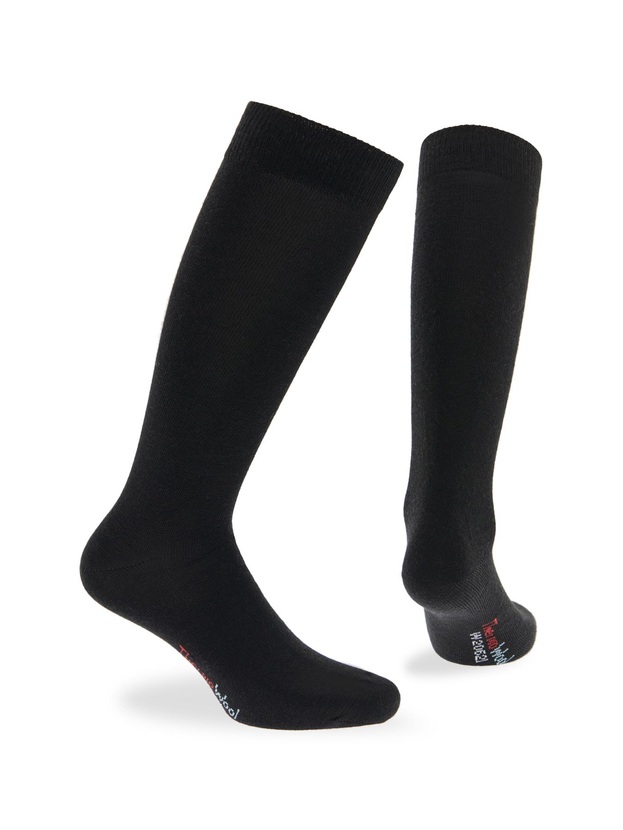 Ανδρική Μάλλινη Ισοθερμική Κάλτσα 40-46 Walk W2062L Μαύρο