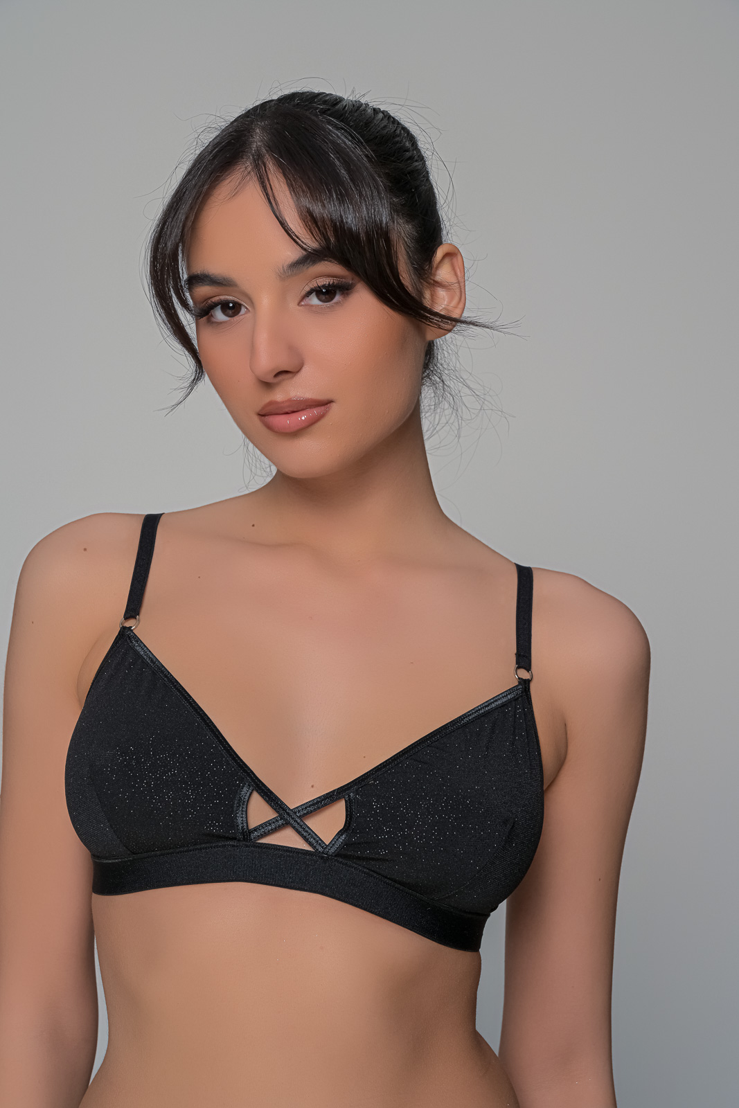 Bralette Λύκρα   Μαύρο Milena By Paris 010201-Μαύρο