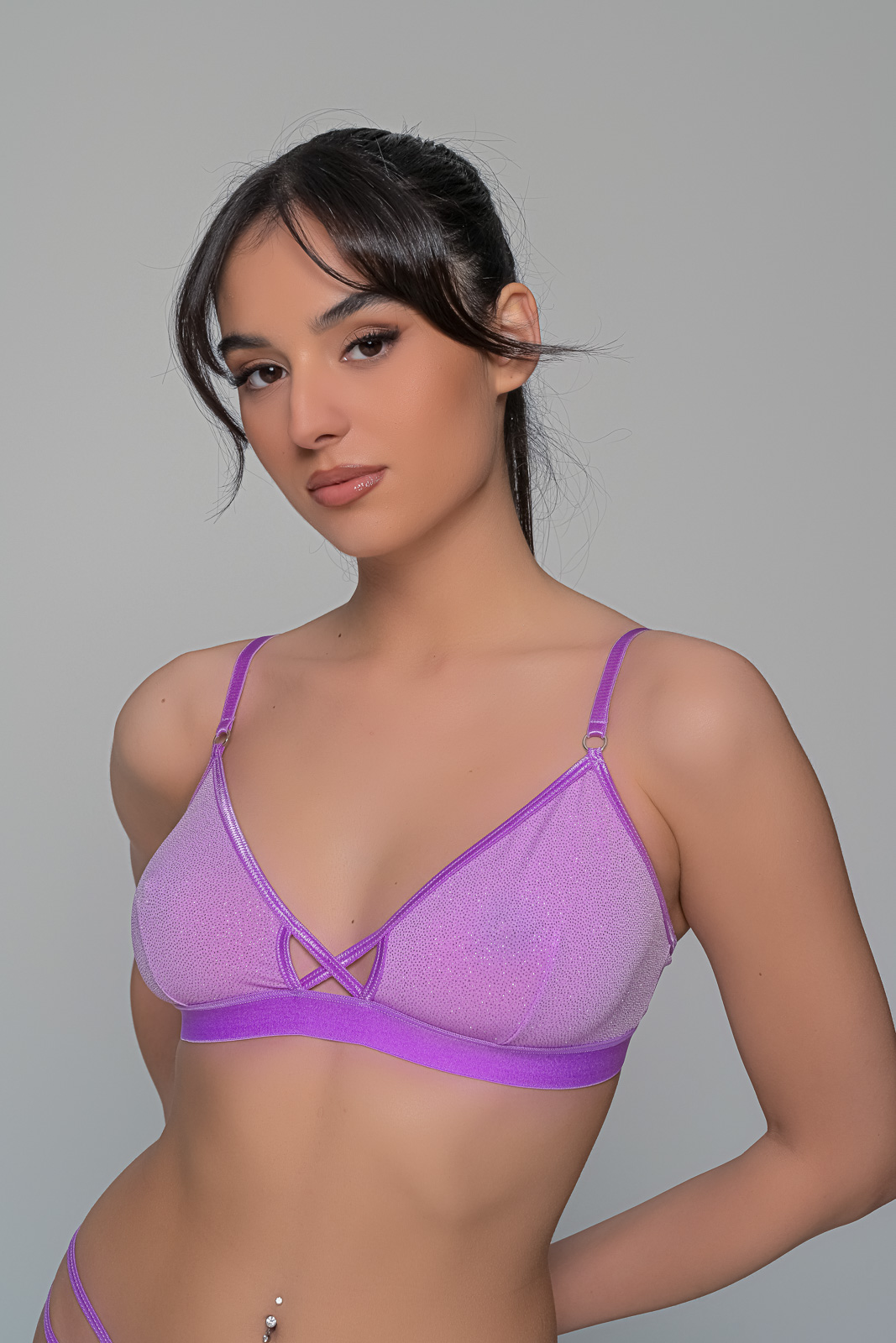 Bralette Λύκρα   Λιλά Milena By Paris 010201-Λιλά