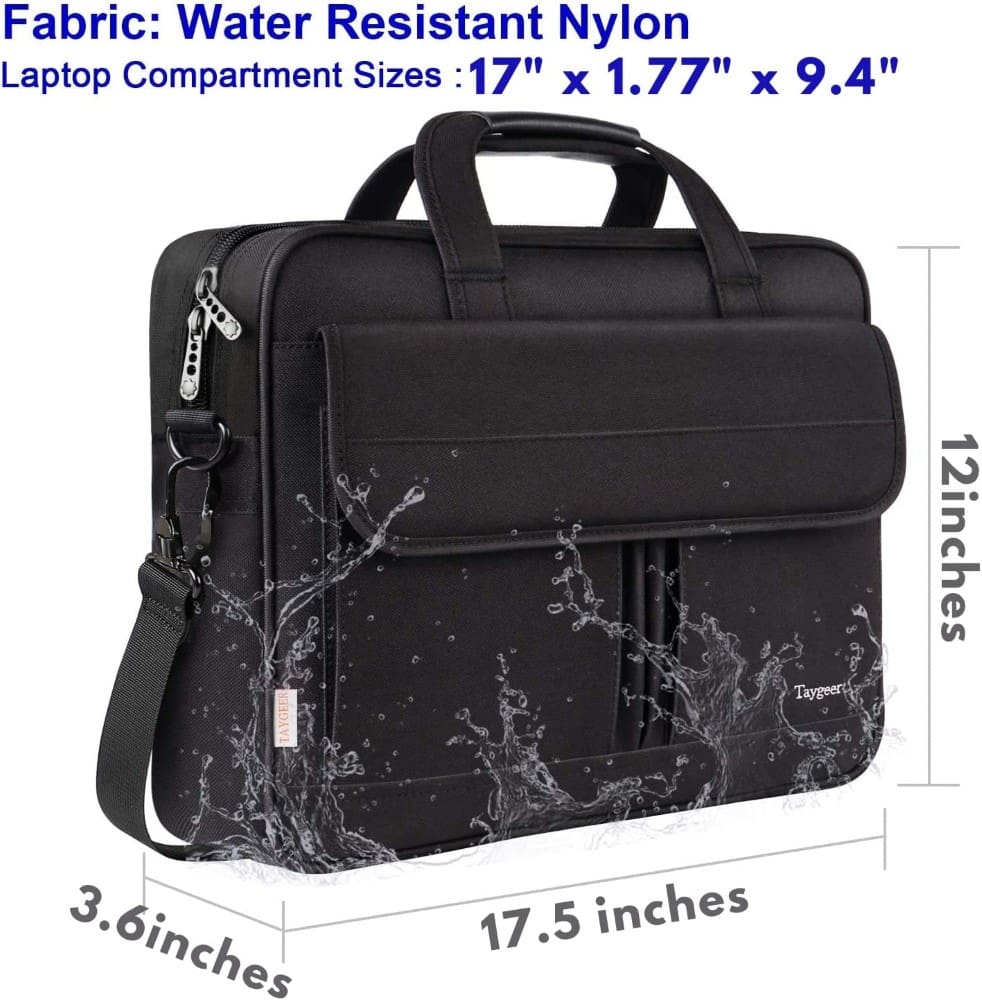 Υφασμάτινος Χαρτοφύλακας Taygeer 17'' laptop 21L 1073 μαύρο