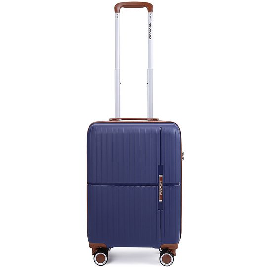 Βαλίτσα σκληρή Newcom N1596 (PP) καμπίνας 56x22x37 cm μπλε