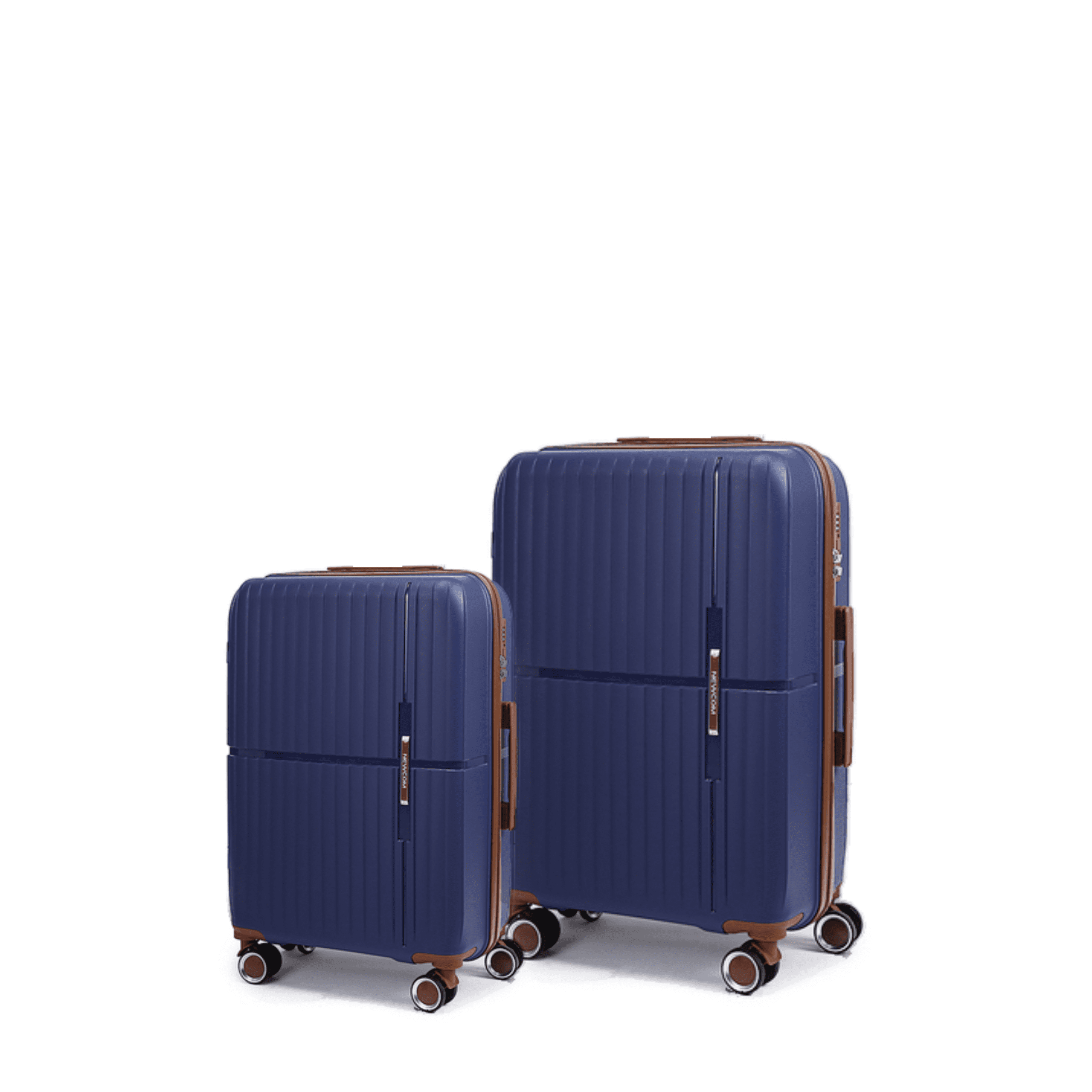 Βαλίτσα σκληρή Newcom N1596 (PP) καμπίνας 56x22x37 cm μπλε