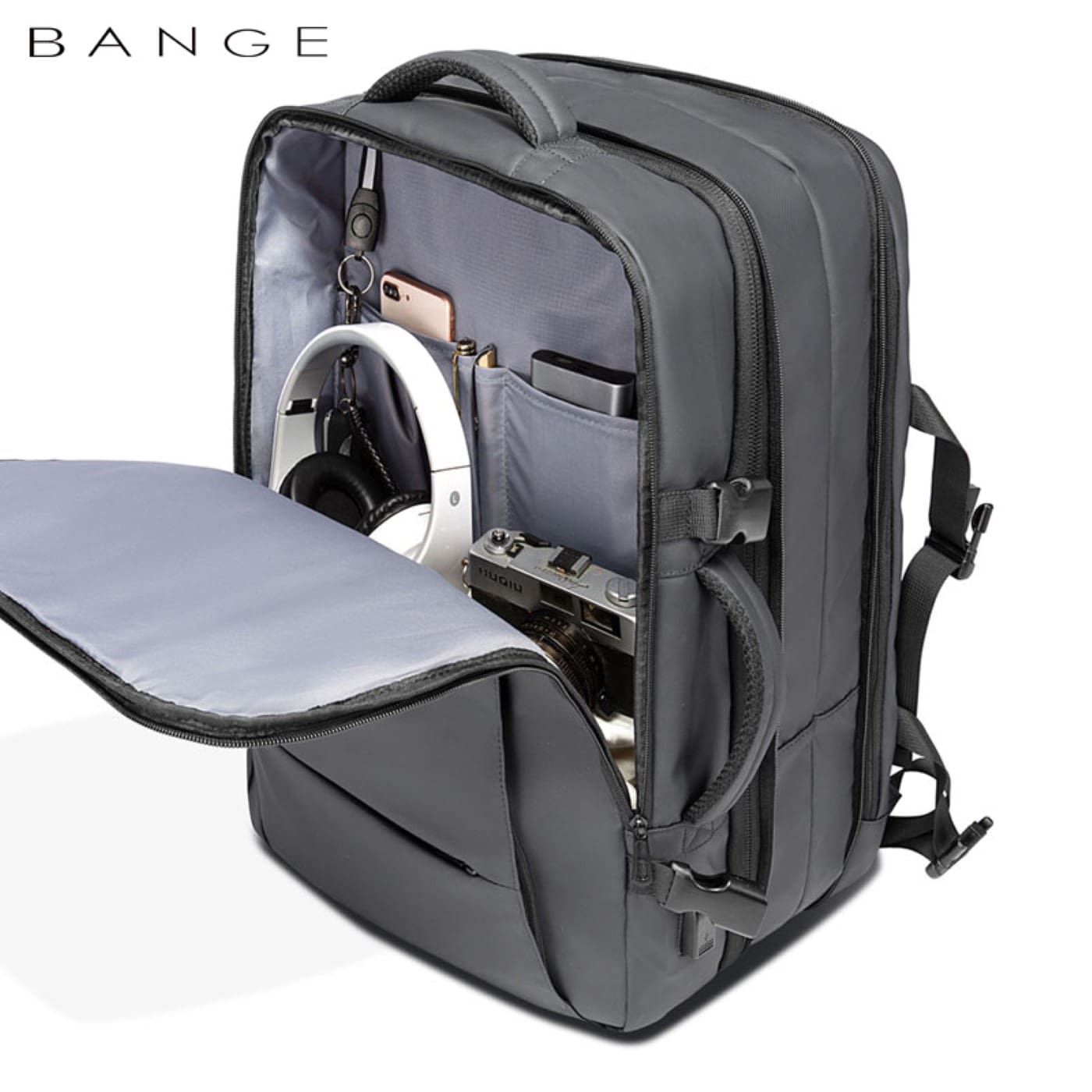 Σακίδιο πλάτης 49L Laptop 17,3” Bange 1908 plus μαύρο