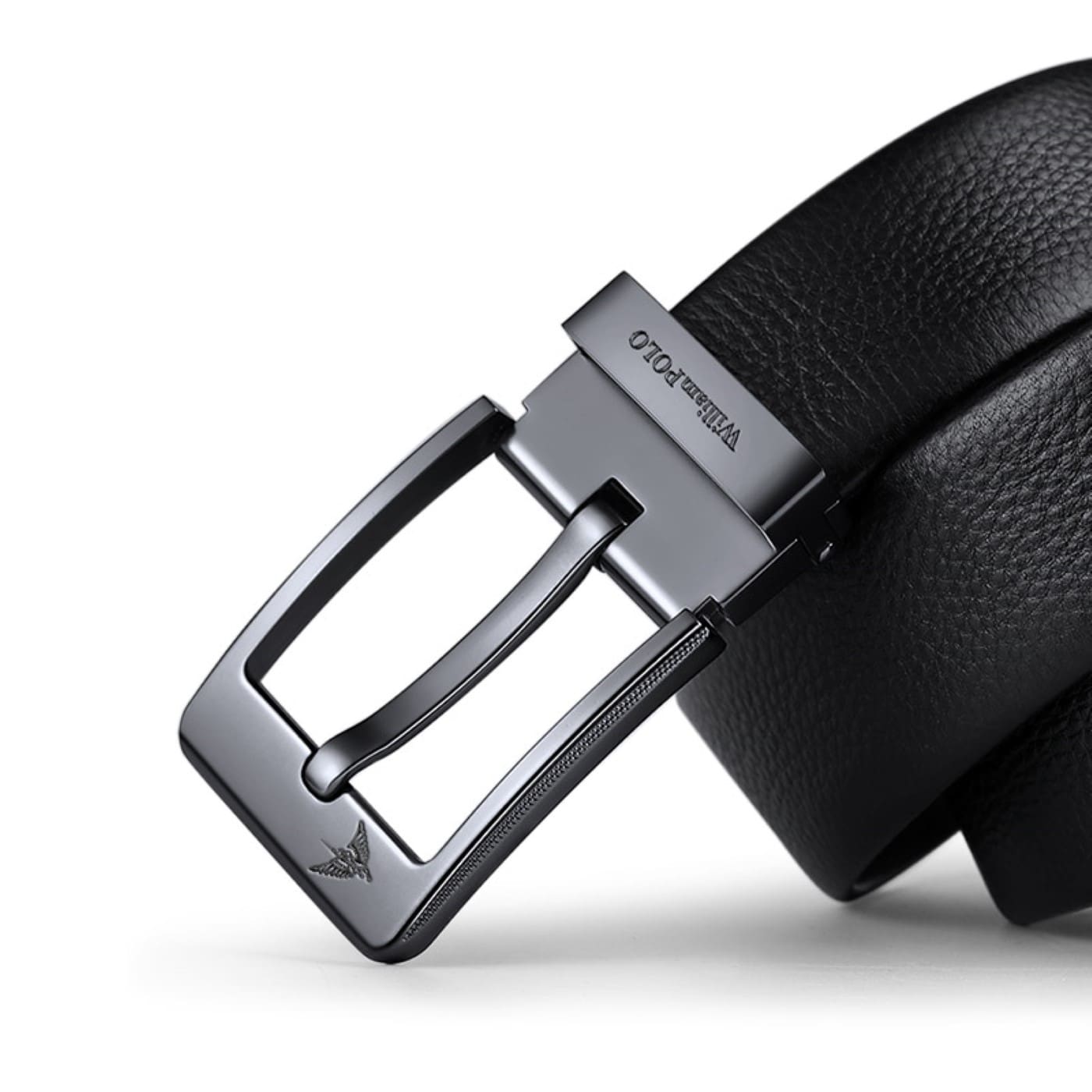 Ανδρική Ζώνη Δερμάτινη William Polo 20030 Black - 1-10cm