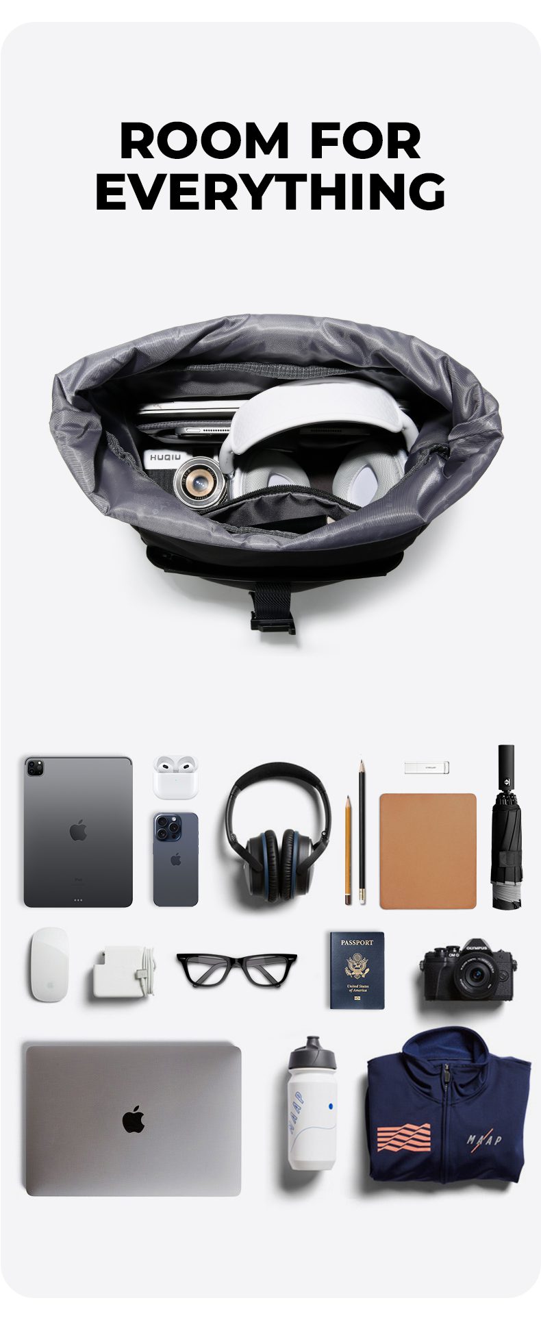 Σακίδιο Πλάτης Laptop 22L 15,6” Bange 3115 μαύρο
