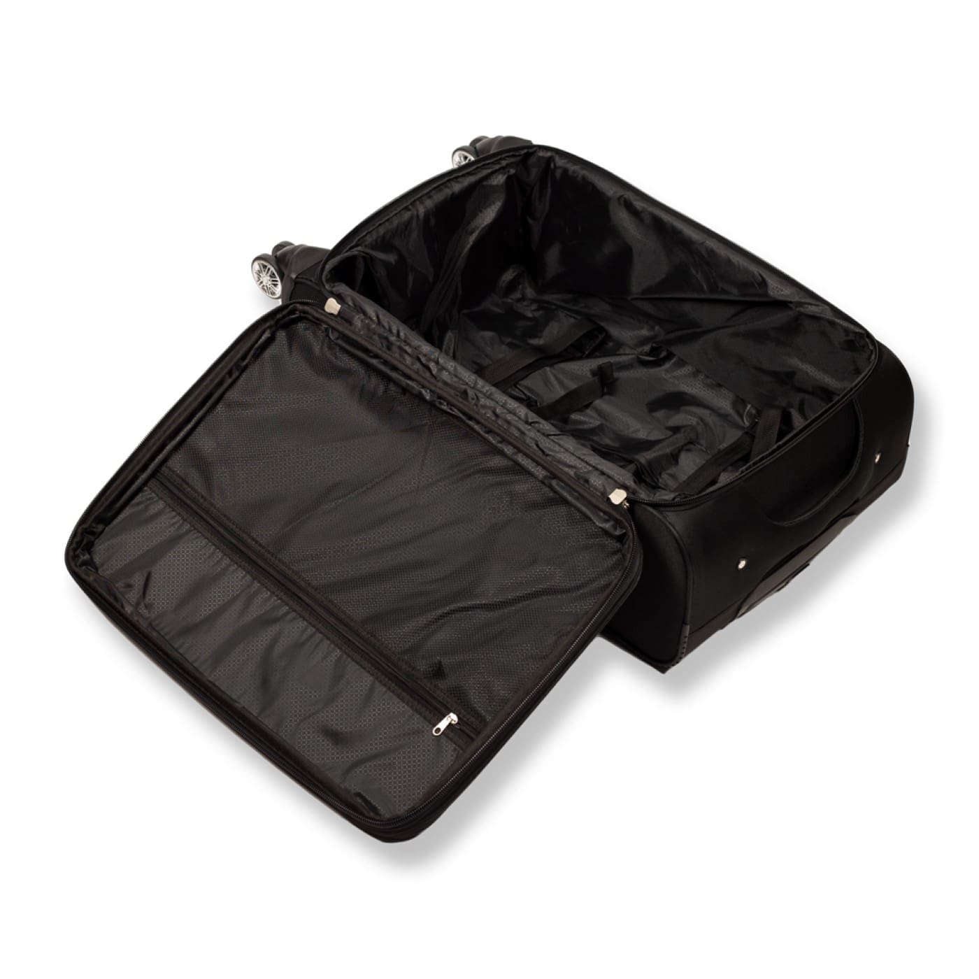 Βαλίτσα trolley Cardinal 3800 μεσαία μεγάλη 66x25x40 cm + 77x30x46 cm μαύρη