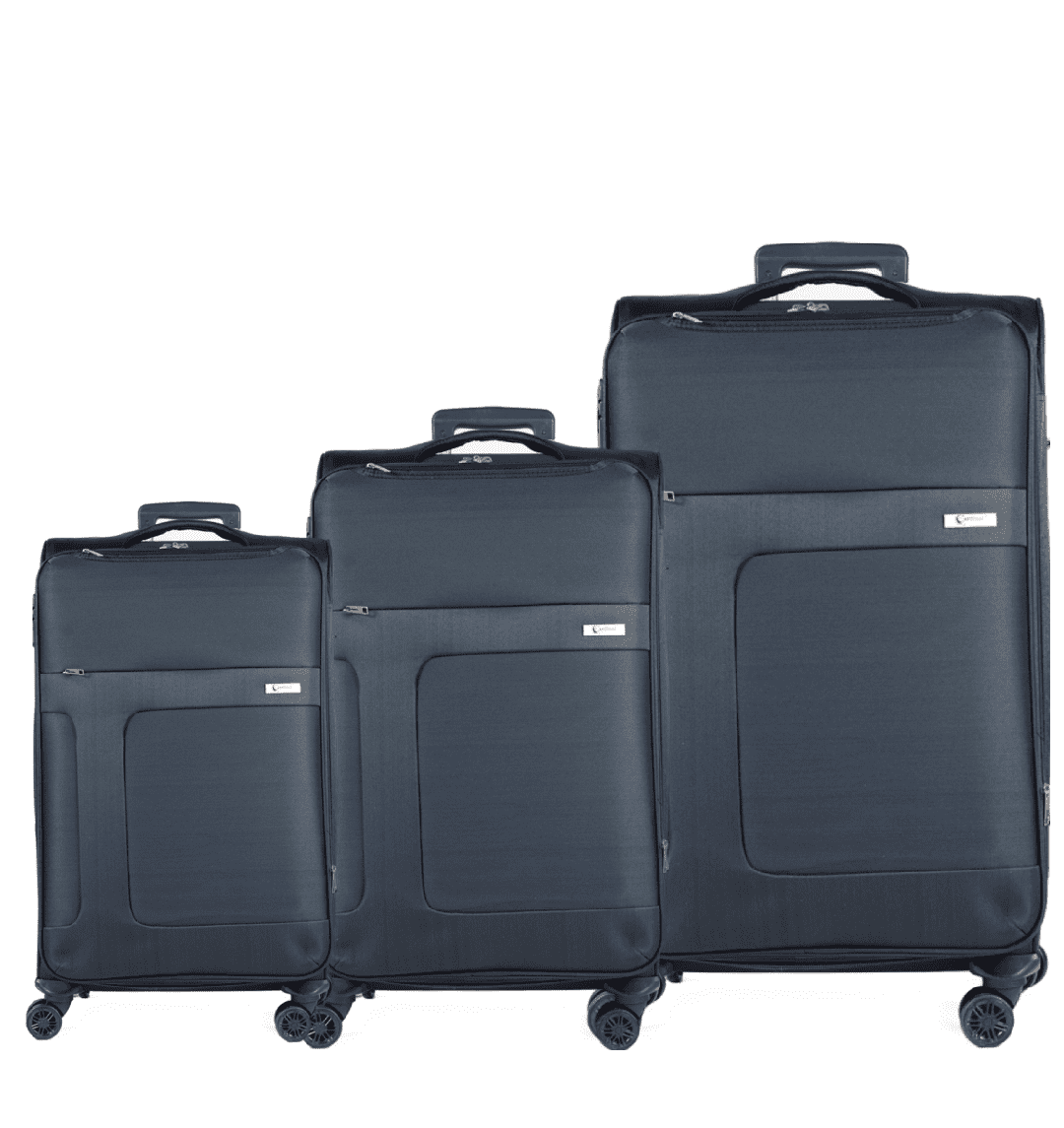 Βαλίτσες trolley Cardinal 3800 (σετ 3 τεμαχίων) 55x23x37 cm + 66x25x40 cm + 77x30x46 cmσκούρο μπλέ