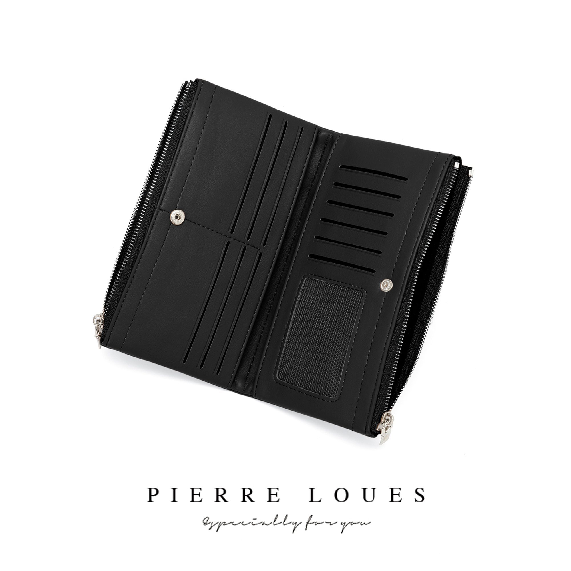Γυναικείο πορτοφόλι Pierre Loues B662-3 μαύρο