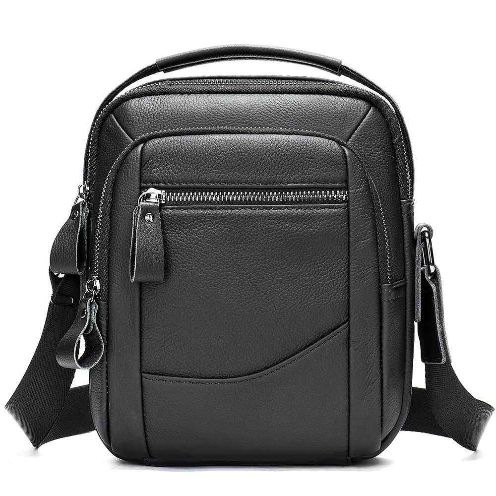 Δερμάτινη Ανδρική Τσάντα Ώμου Cardinal 6000 black
