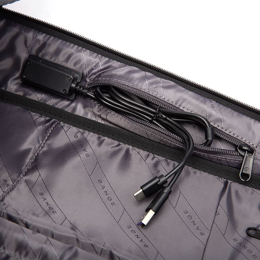 Δερμάτινο Σακίδιο πλάτης 21L Laptop 15,6” Bange 6621 μαύρο