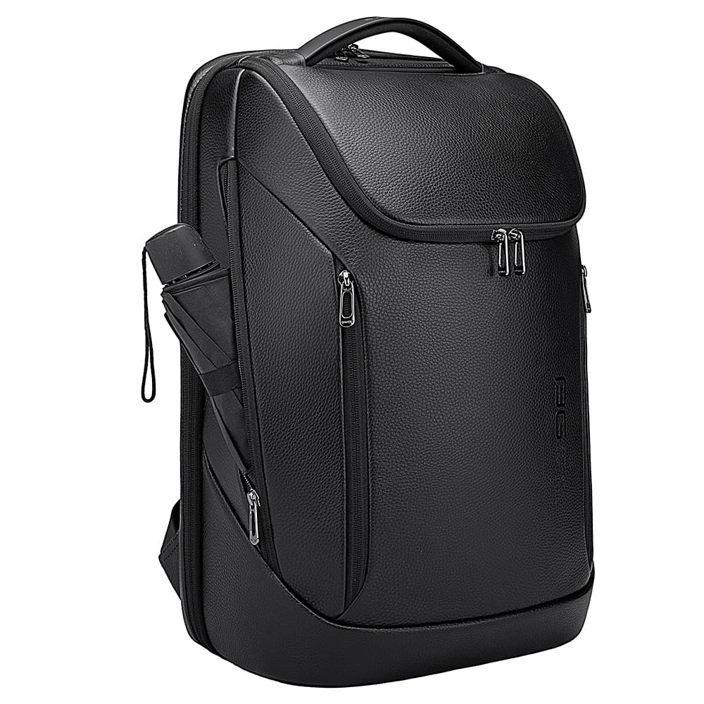 Δερμάτινο Σακίδιο πλάτης 24L Laptop 15,6” Bange 6623 μαύρο