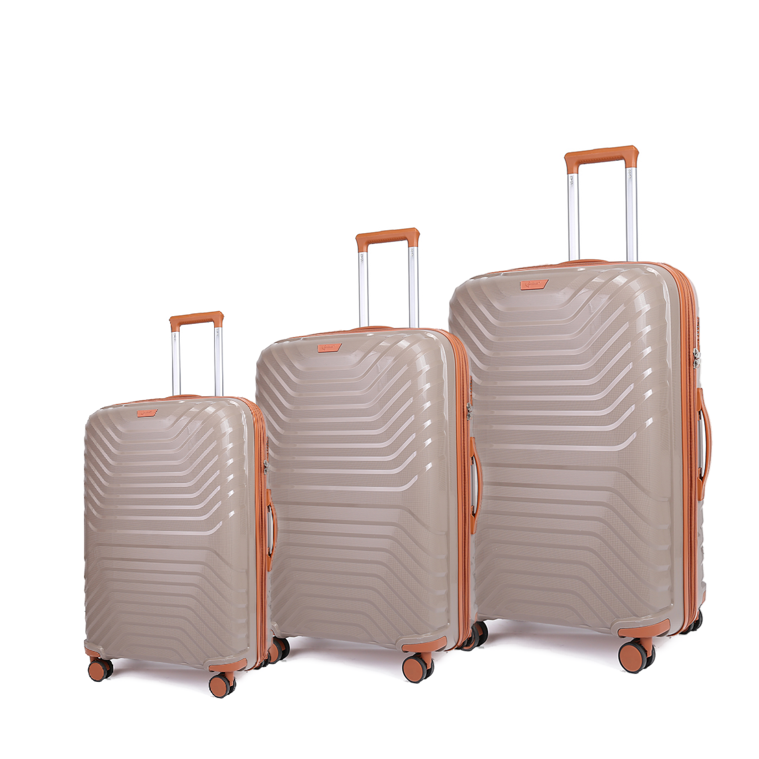 Σετ Βαλίτσες Τριάδα 7000 Cardinal 56,5x24,5x37 cm + 66,5x27,5x45 cm + 76X32,5X51 cm μπεζ