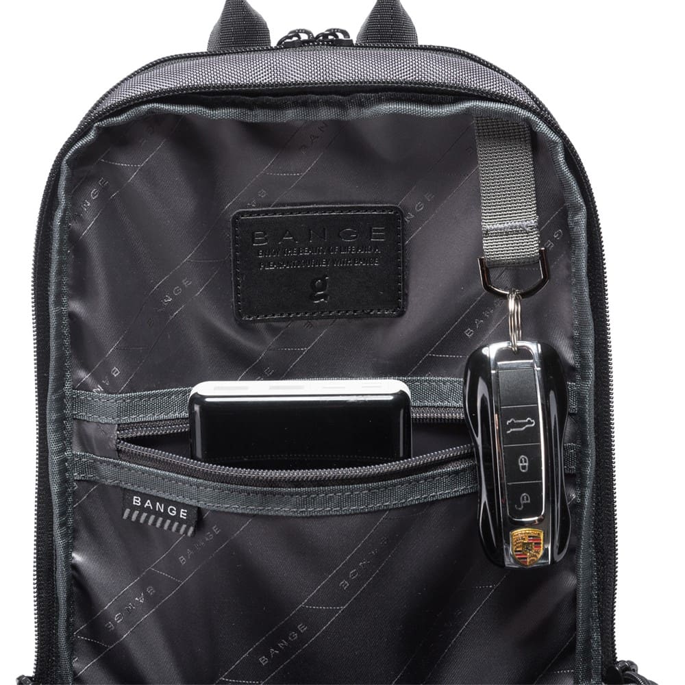 Τσαντάκι ώμου χιαστί crossbody Bange 7086 γκρί