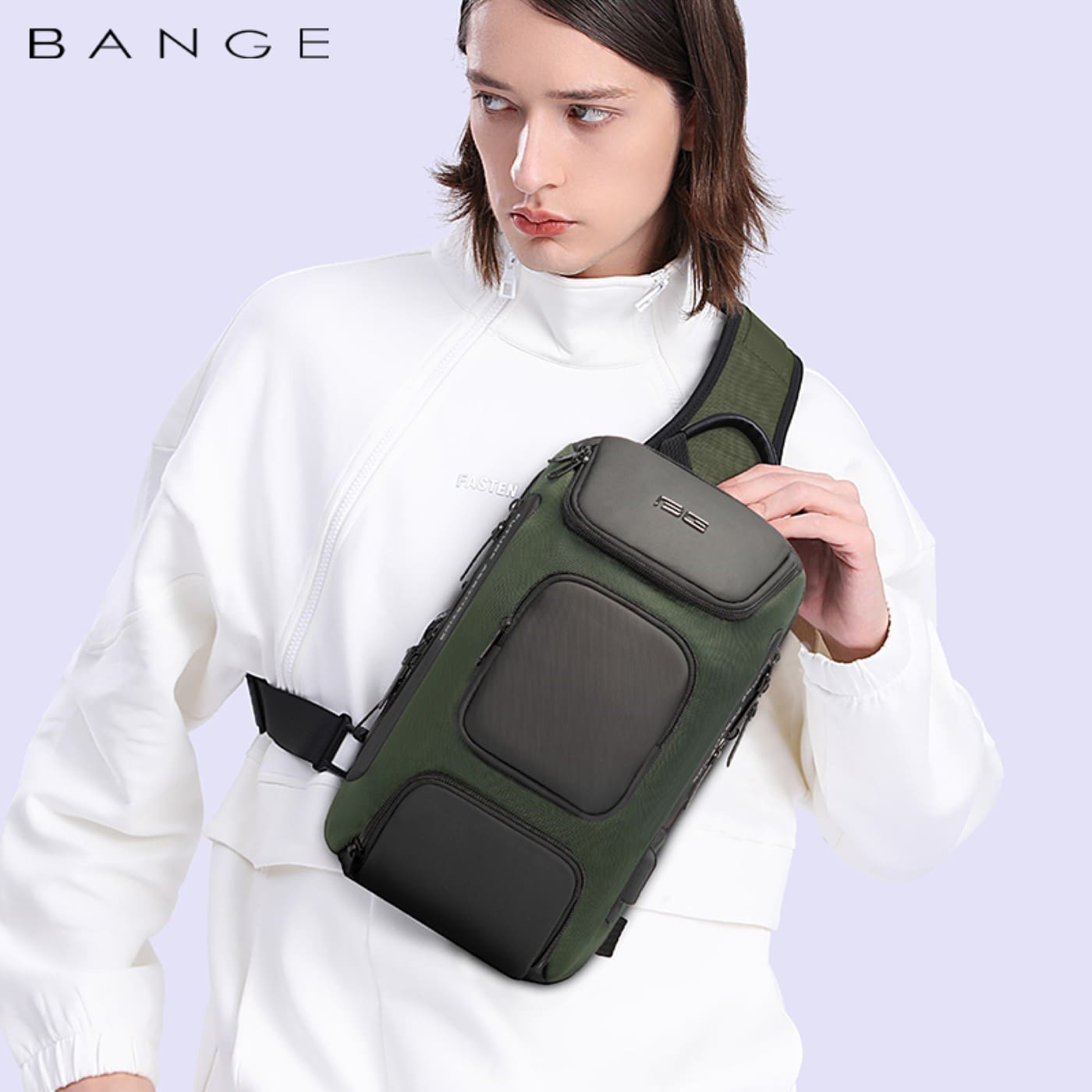 Τσαντάκι ώμου χιαστί crossbody Bange 7086 γκρί