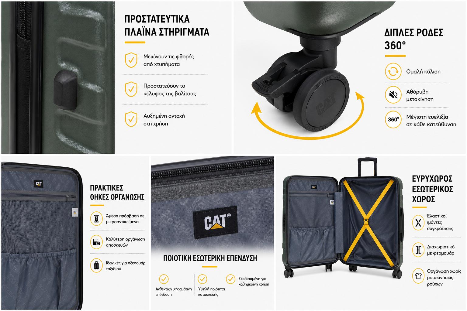 Βαλίτσα Ταξιδιού καμπίνας Caterpillar 84796-603 καμπίνας 58x22x40 cm