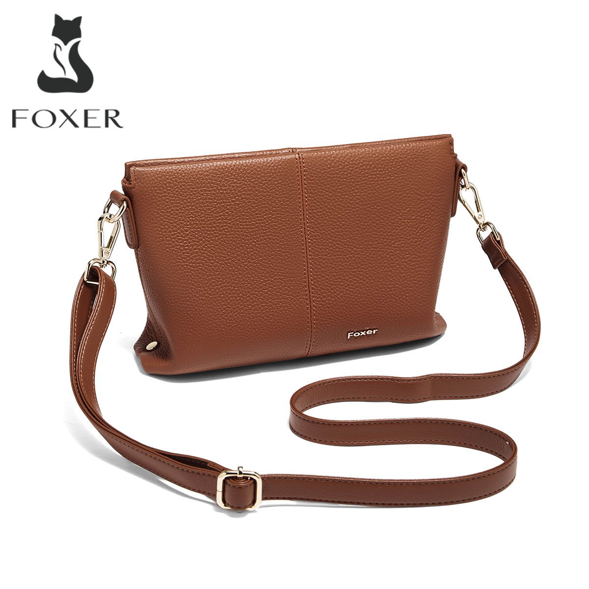 Γυναικεία Τσάντα Χιαστί Foxer 9136186F καφέ