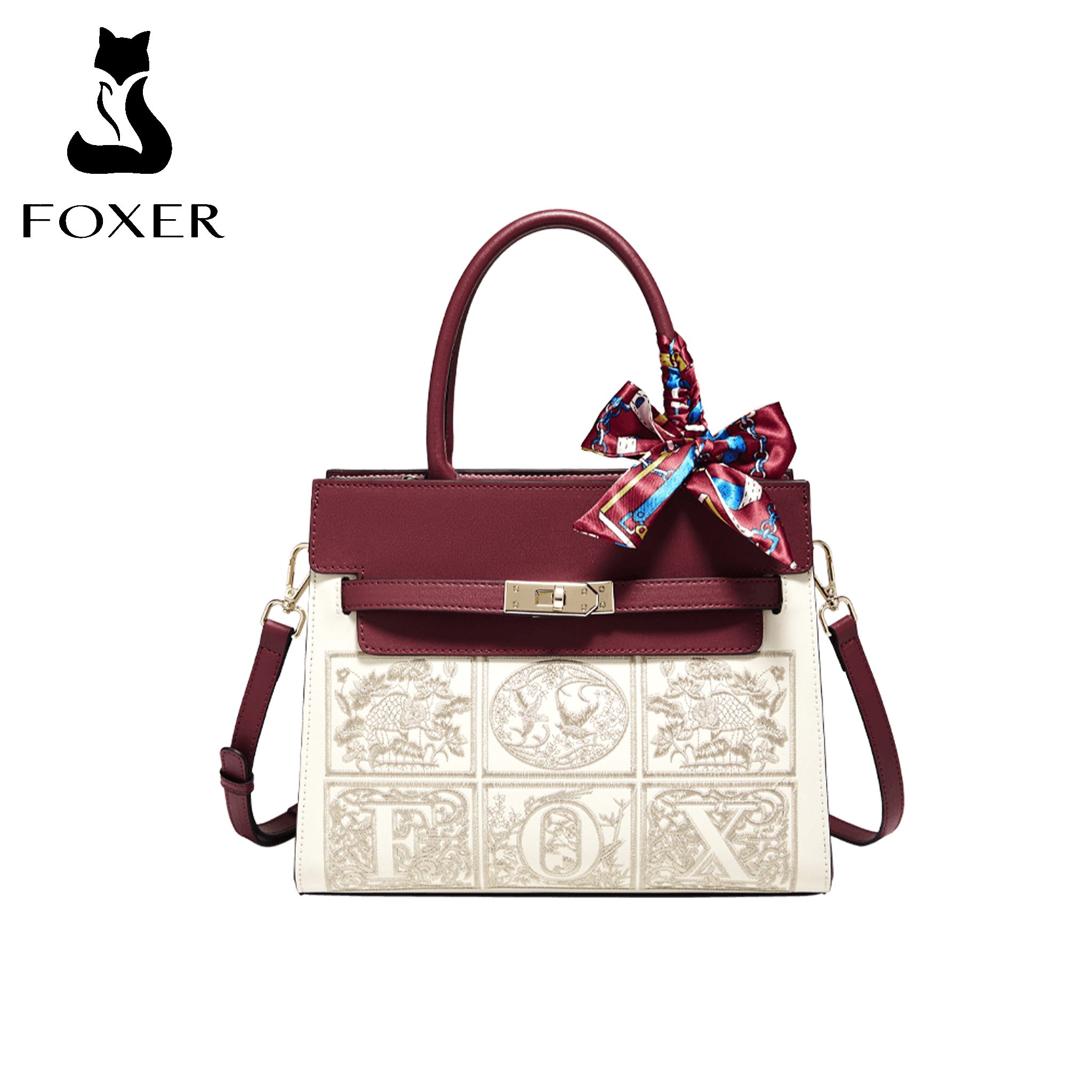 Γυναικεία Τσάντα Χειρός Foxer 9165015F μπορντό