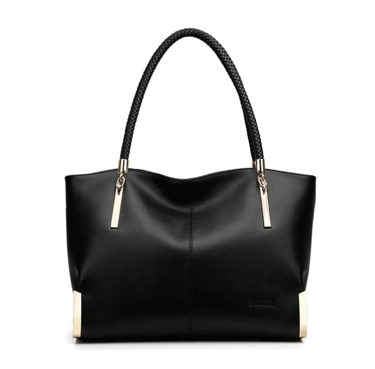Δερμάτινη Γυναικεία Τσάντα Shopper 'Ωμου Foxer 938032F μαύρο