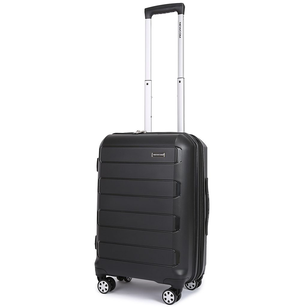 Βαλίτσες σετ Newcom N1312 μικρή μεσαία 50x22x36 cm + 61x25x43 cm μαύρο