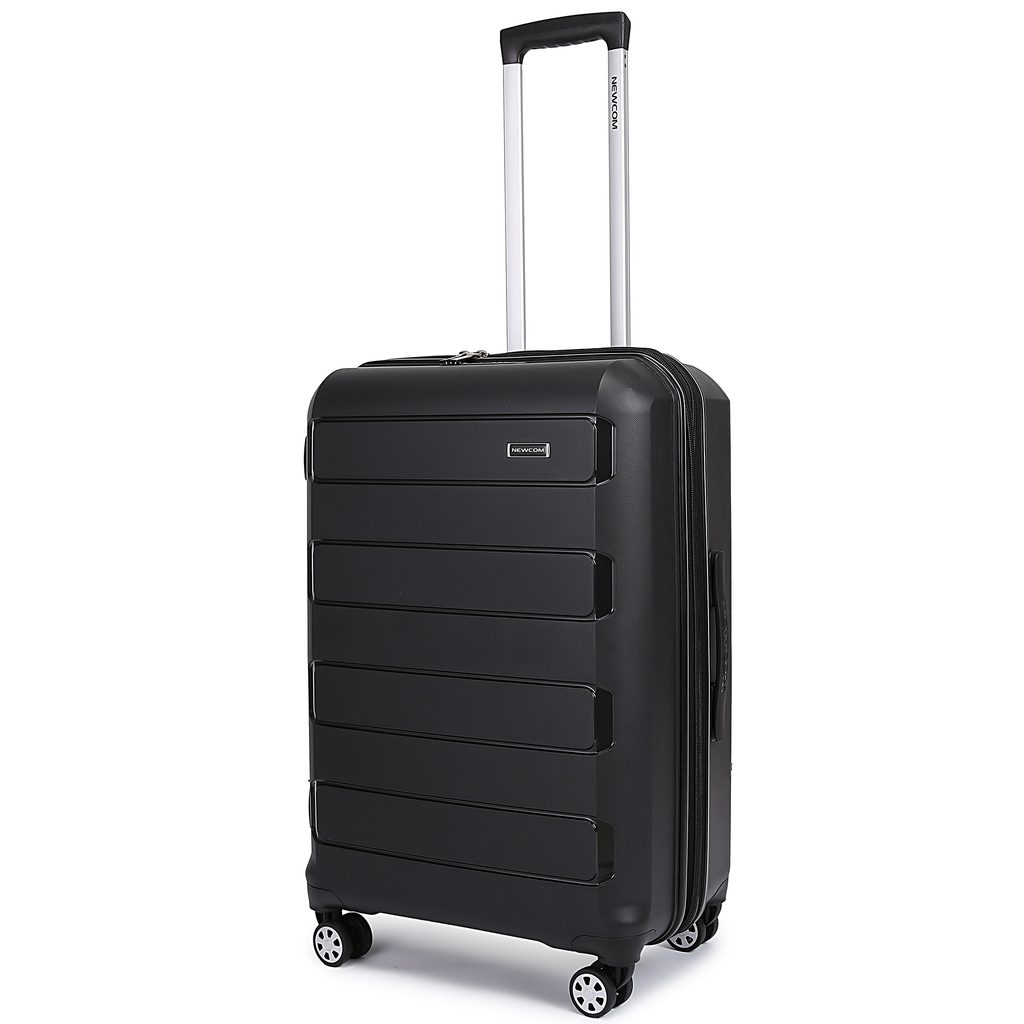 Βαλίτσα μεσαία N1312 20 κιλών Newcom 61x25x43 cm μαύρο