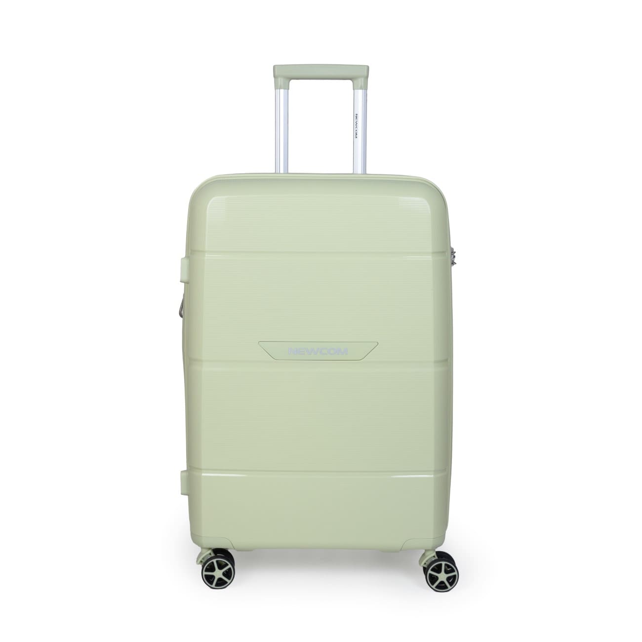 Βαλίτσα σκληρή Newcom N1595 (PP) μεσαία 66x25,5x43x5 cm Πράσινο