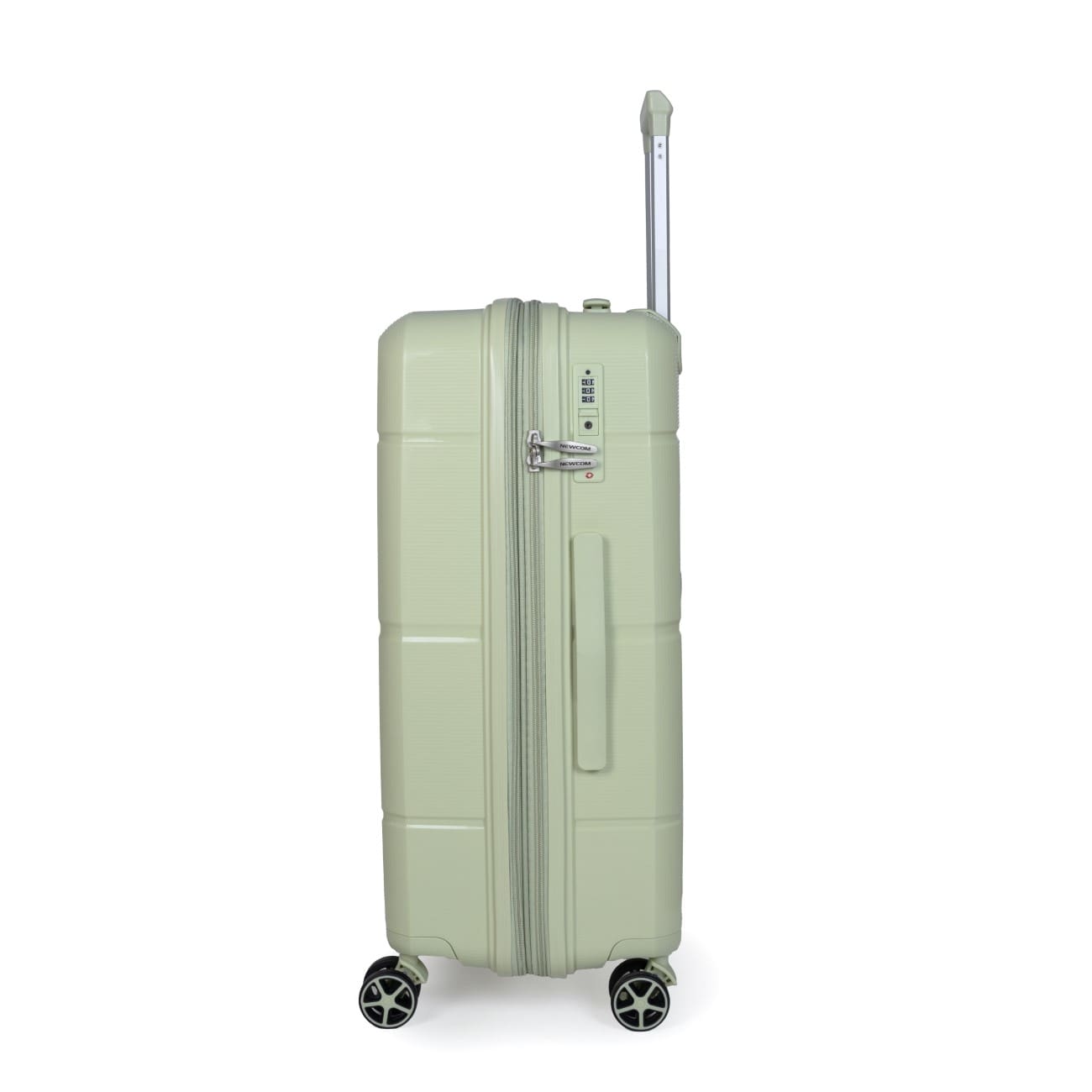Βαλίτσα σκληρή Newcom N1595 (PP) μεσαία 66x25,5x43x5 cm Πράσινο