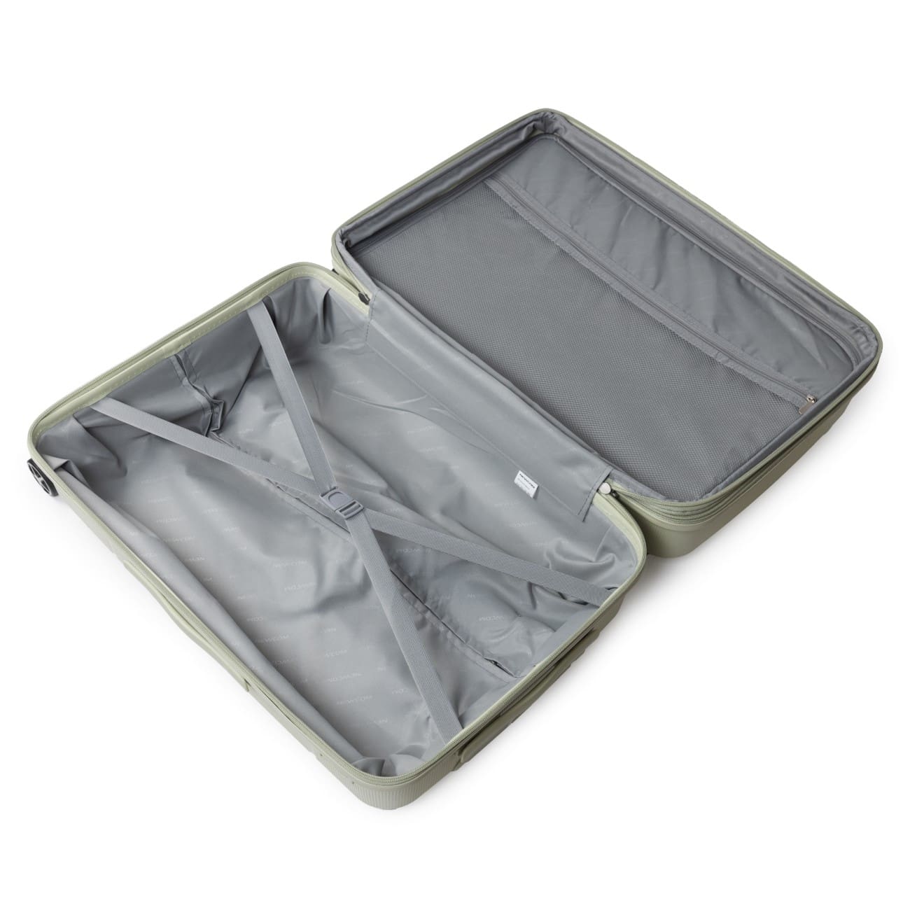 Βαλίτσα σκληρή Newcom N1595 (PP) μεσαία 66x25,5x43x5 cm Πράσινο