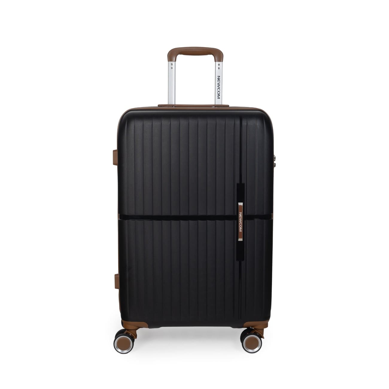 Βαλίτσα σκληρή Newcom N1596 (PP) καμπίνας 56x22x37 cm μαύρο
