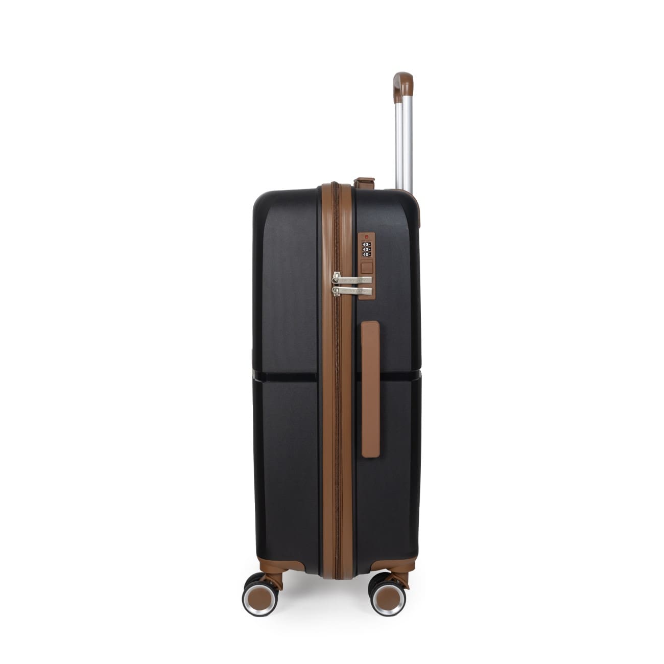 Βαλίτσα σκληρή Newcom N1596 (PP) καμπίνας 56x22x37 cm μαύρο